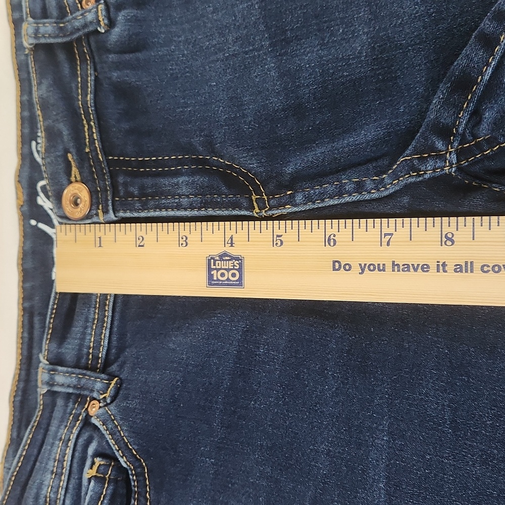 Inc denim dark wash skinny jeans. Size 10 short - Picture 9 of 10